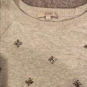 Ann Taylor LOFT Jeweled Sweater